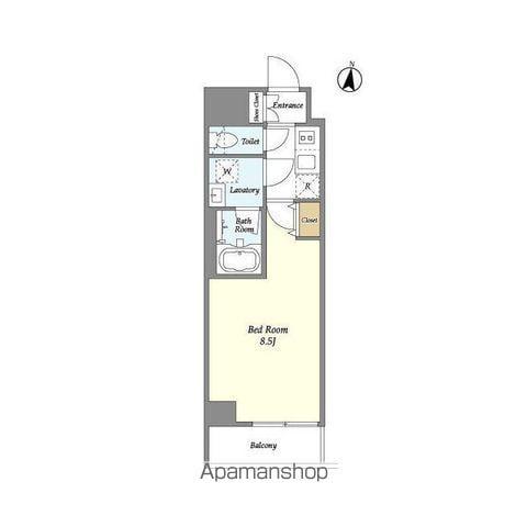 LA DOUCEUR赤羽(1K/3階)の間取り写真