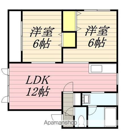 TU・MS(2LDK/1階)の間取り写真