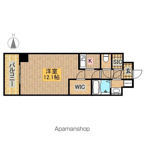 VIARE STORIA(ワンルーム/7階)の間取り写真