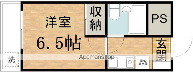 ベラフロール(1K/2階)の間取り写真