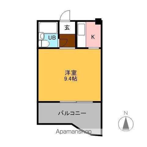 酒向第3ビル(ワンルーム/3階)の間取り写真