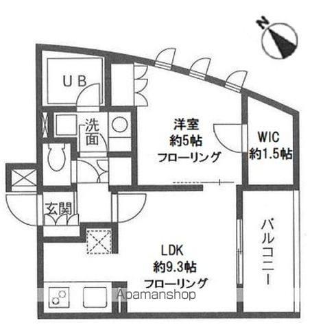 VILLE FRERES(1LDK/3階)の間取り写真