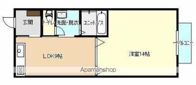 大田ビル(1LDK/3階)の間取り写真