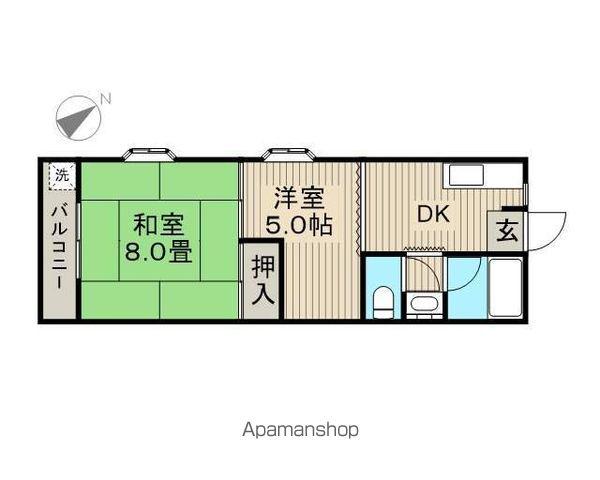 メゾン東小岩Ⅱ(2K/3階)の間取り写真