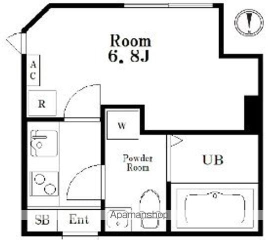 TOKUMARU RESIDENSE(1K/3階)の間取り写真
