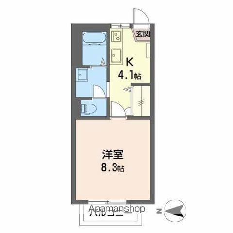 エスペランザ柏(1K/2階)の間取り写真