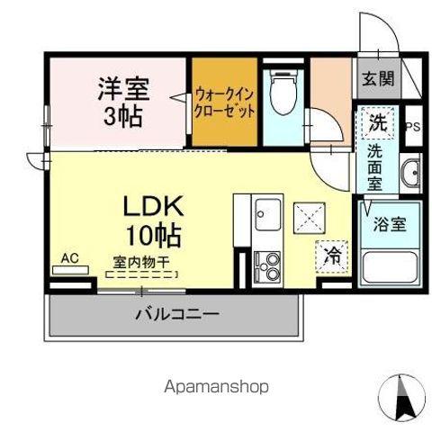 エル・ソル南庄町(1LDK/1階)の間取り写真