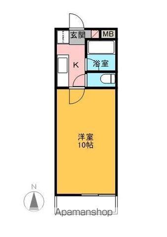 第2住吉ハイツ(1K/2階)の間取り写真