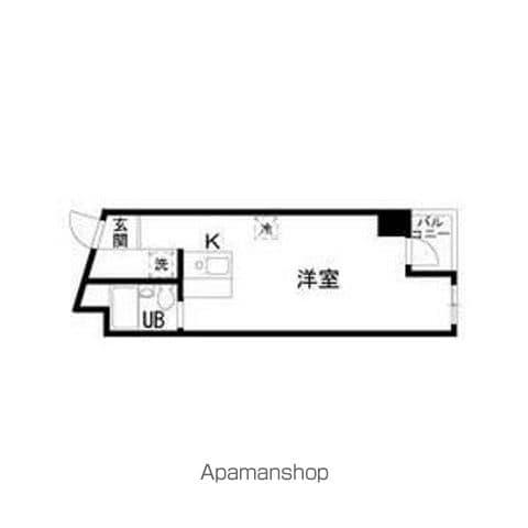 ノーサレンダー(ワンルーム/2階)の間取り写真