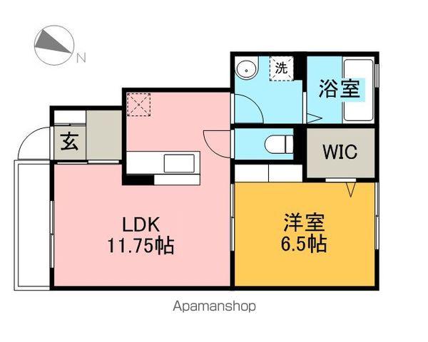 エクレール(1LDK/1階)の間取り写真