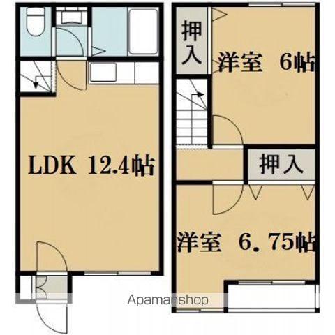 コーポ純(2LDK/1階)の間取り写真