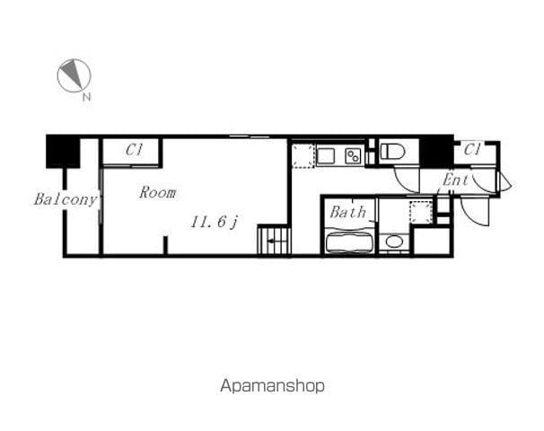 ドゥーエ千種(1LDK/5階)の間取り写真
