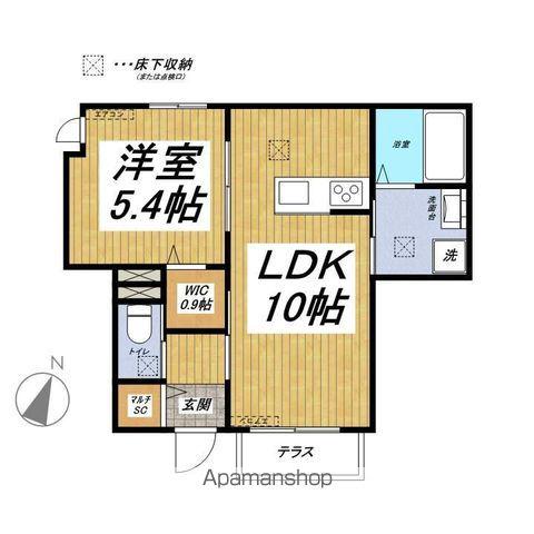 トレミエ(1LDK/1階)の間取り写真