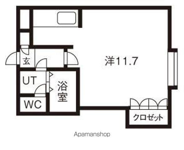 文京台レジデンス2(ワンルーム/4階)の間取り写真