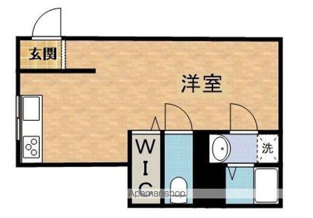 大沢町簾アパート(ワンルーム/1階)の間取り写真