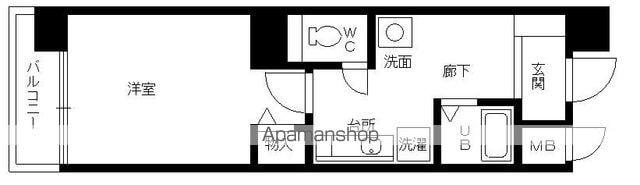 グレイス今池(1K/9階)の間取り写真