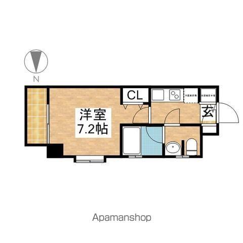 カレント新栄(1K/13階)の間取り写真