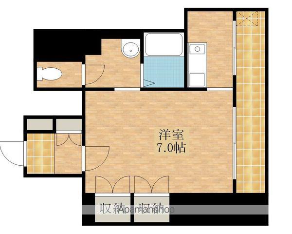 シルクルーム7番館(1K/5階)の間取り写真