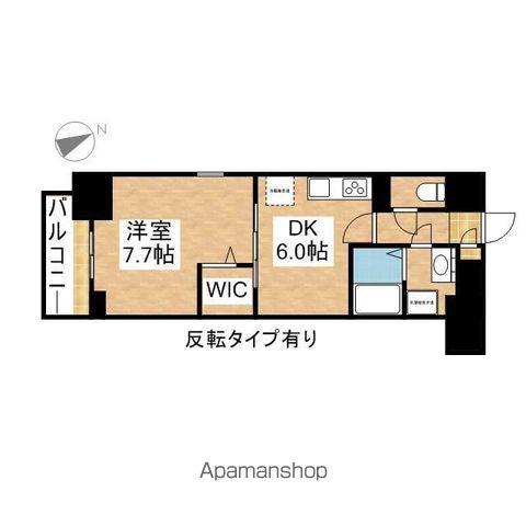 アーデル ドルフ(1DK/7階)の間取り写真