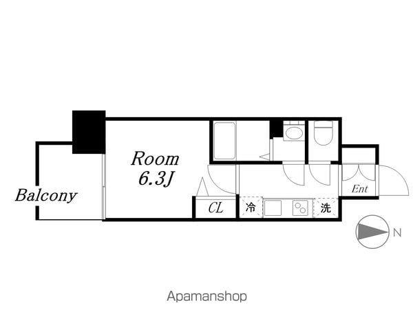 A&G KAMEJIMA(1K/9階)の間取り写真