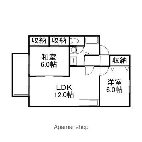 コートビレッジ鶴見(2LDK/2階)の間取り写真