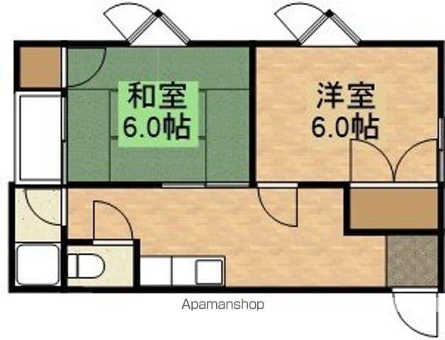 パレイシャル菊池(2DK/2階)の間取り写真