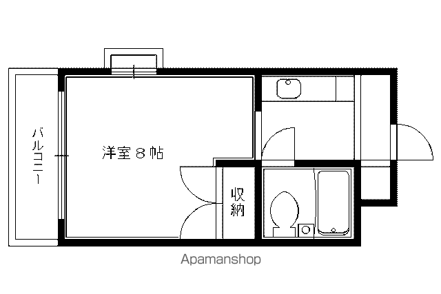LIBERTYHOUSE(1K/3階)の間取り写真