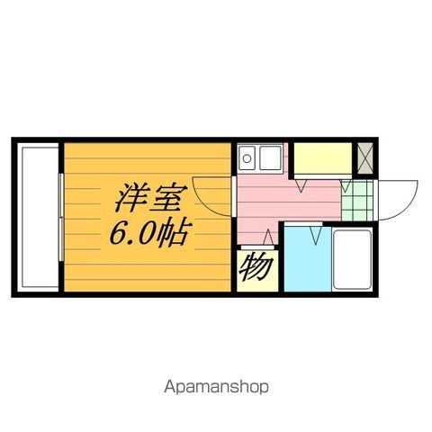 GARDEN COURT FUNABASHI(1K/3階)の間取り写真