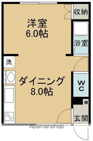 ハイツサンヨーⅡ(1DK/2階)の間取り写真