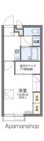 レオパレスサンサーラ(1K/2階)の間取り写真