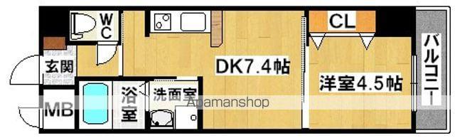 リアライズ深井駅前(1DK/9階)の間取り写真