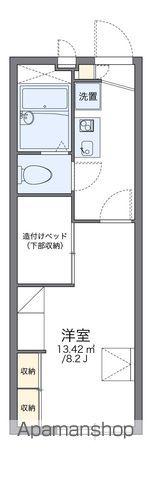 レオパレス 飛翔(1K/1階)の間取り写真