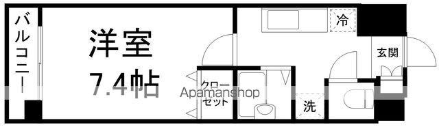 サンヴァーリオ新田駅前Ⅱ(1K/7階)の間取り写真