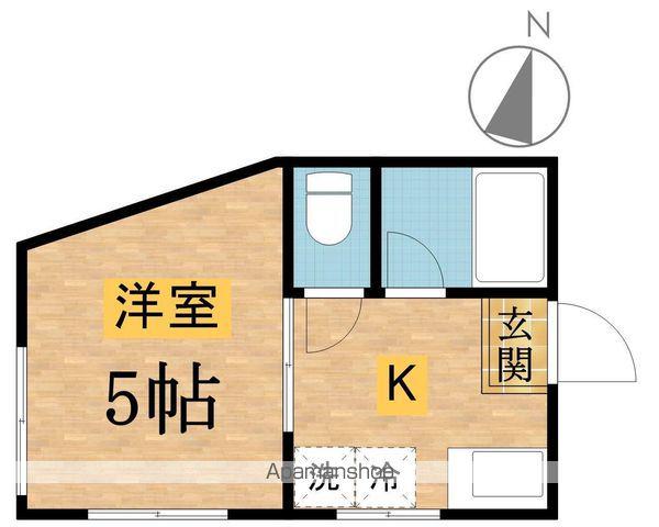 ホワイトウィング楢原(1K/2階)の間取り写真