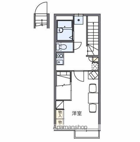 レオパレス拓人(1K/2階)の間取り写真