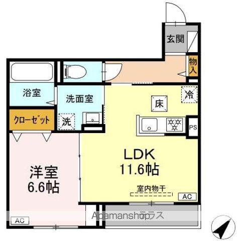 DBLESS上大岡(1LDK/1階)の間取り写真