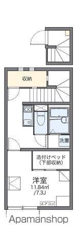 レオネクストKURICO(1K/2階)の間取り写真