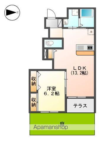 カーサ フェリーチェ(1LDK/1階)の間取り写真