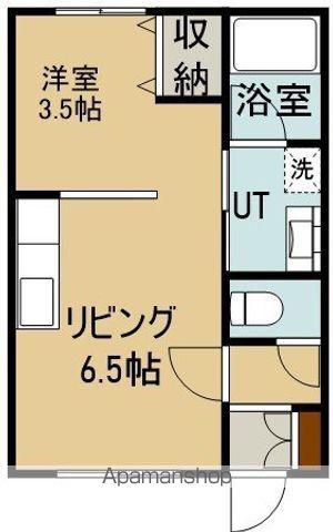 アベニュー(1DK/2階)の間取り写真