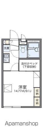 レオパレスMELUKU(1K/2階)の間取り写真