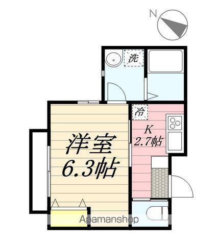 ALIVIE松戸(1K/1階)の間取り写真