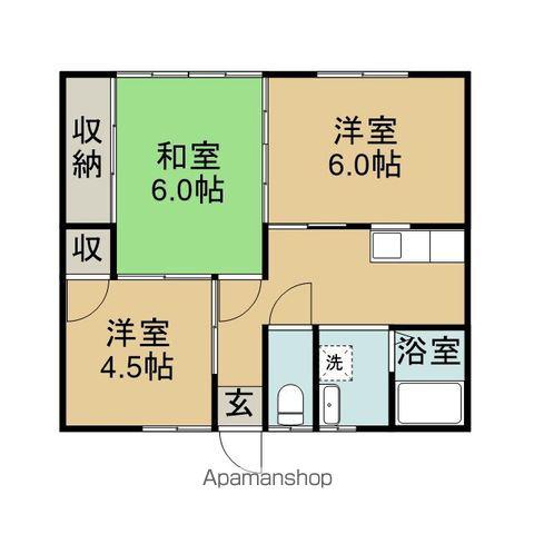 赤平荘(3K/1階)の間取り写真