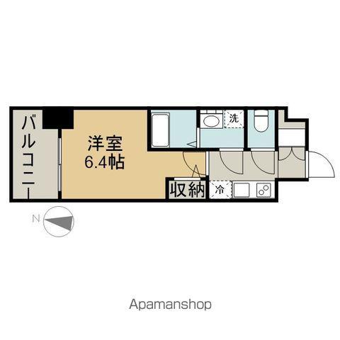 エスリード鶴舞グランパークス(1K/14階)の間取り写真