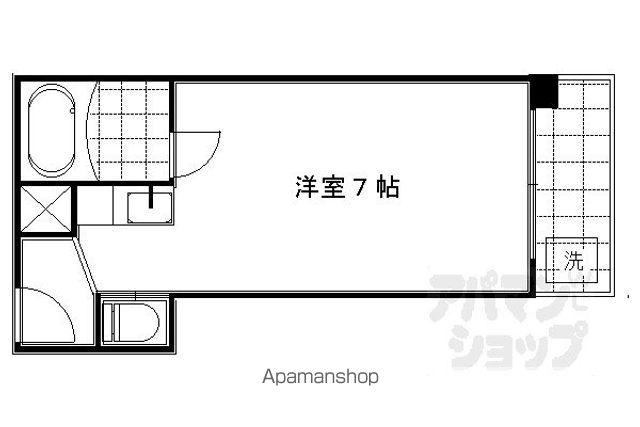 SAKIZOBUILD千丸(1K/3階)の間取り写真