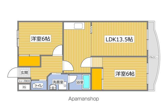 UNIT16(2LDK/1階)の間取り写真