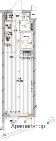 メインステージ赤塚(1K/1階)の間取り写真