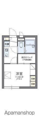 レオパレスアンセストラル(1K/1階)の間取り写真