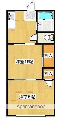 サンライフ松本(2DK/2階)の間取り写真