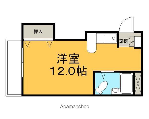 丸美タウンA(ワンルーム/2階)の間取り写真