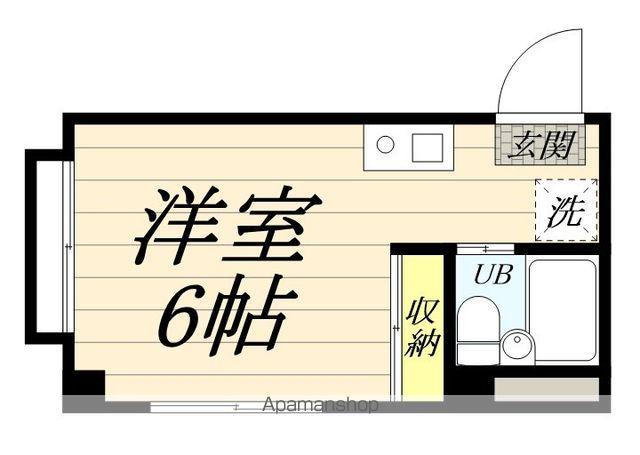 ハイツガーデニア(ワンルーム/3階)の間取り写真